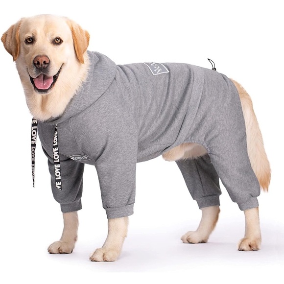 Yeapeeto Pet Hoodies Set - Gray, Black, Red - Picture 10 of 11